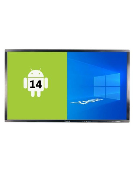 MONITOR INTERATTIVO TOUCH YASHI 86" LY8618 8GB RAM 64GB STORAGE LCD 4K TYPE-C ANDROID 14, staffa a muro inclusa
