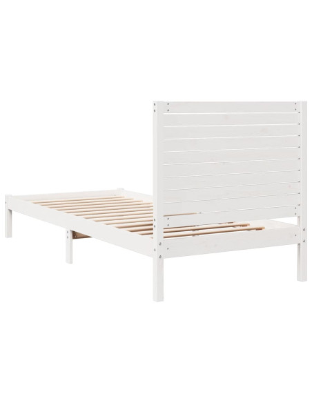 Giroletto Extra Lungo senza Materasso Bianco 90x220 cm Massello