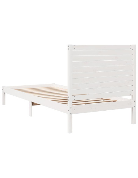 Giroletto Extra Lungo senza Materasso Bianco 90x210 cm Massello