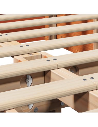 Struttura del letto Marrone cerato 150 x 200 cm Pino massello