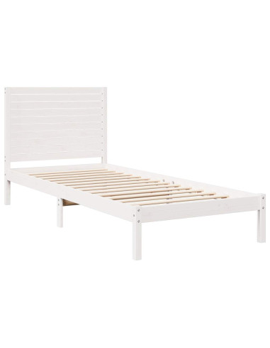 Giroletto Extra Lungo senza Materasso Bianco 90x220 cm Massello