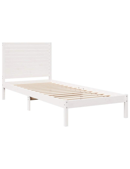 Giroletto Extra Lungo senza Materasso Bianco 90x210 cm Massello