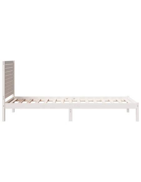 Giroletto Extra Lungo senza Materasso Bianco 90x210 cm Massello