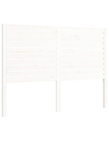 Letto senza Materasso Bianco 140x190 cm Legno Massello di Pino