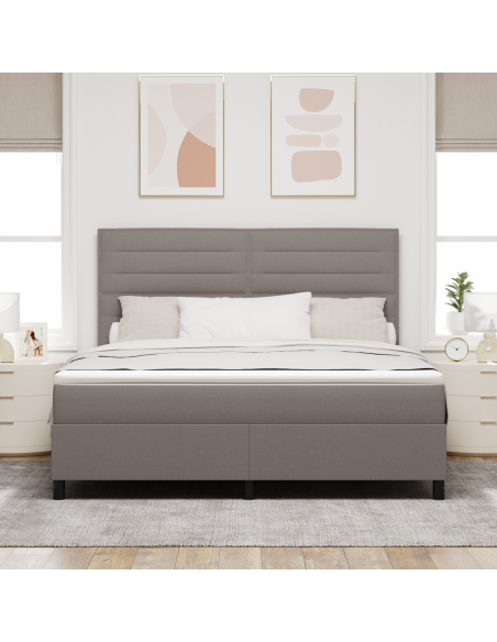 Letto con Rete e Materasso & LED Tafa 180x200 cm in Tessuto