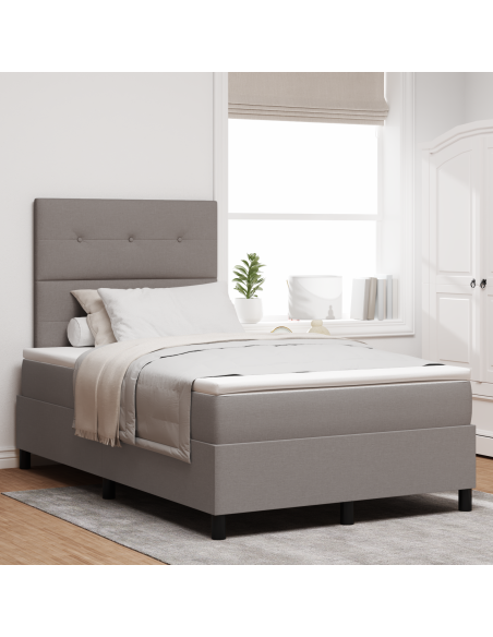 Letto a Molle con Materasso e LED Toppy 120x190 cm Tessuto