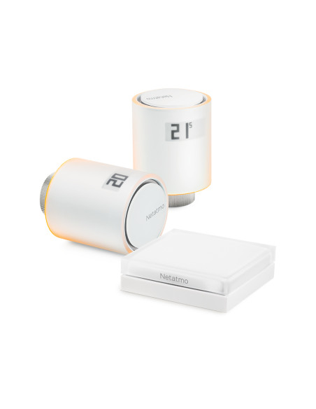 Netatmo Valvole Termostatiche Intelligenti per Radiatori - Kit Di Base Per Riscaldamento Centralizzato