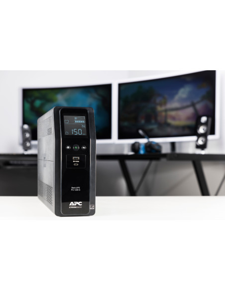 APC BACK UPS PRO BR 1200VA gruppo di continuità (UPS) A linea interattiva 1,2 kVA 720 W 8 presa(e) AC