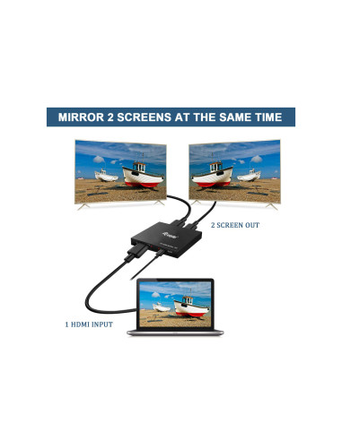 Equip 332715 ripartitore video HDMI 2x HDMI