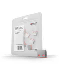 Lindy 40460 clip sicura Bloccaporte USB tipo A Rosa Acrilonitrile butadiene stirene (ABS) 10 pz