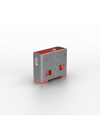 Lindy 40460 clip sicura Bloccaporte USB tipo A Rosa Acrilonitrile butadiene stirene (ABS) 10 pz