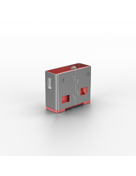 Lindy 40460 clip sicura Bloccaporte USB tipo A Rosa Acrilonitrile butadiene stirene (ABS) 10 pz