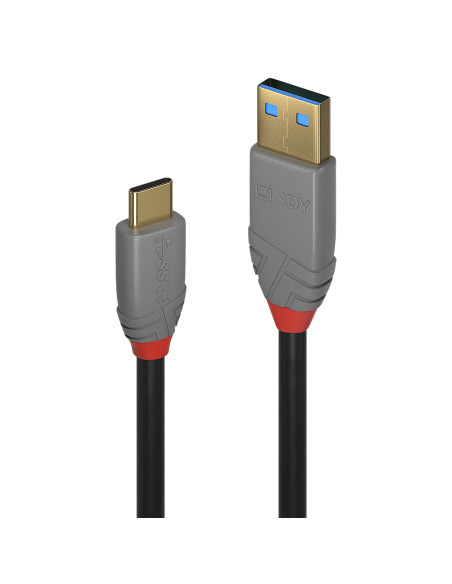 Lindy 36912 cavo USB USB 3.2 Gen 2 (3.1 Gen 2) 1,5 m USB C USB A Nero, Grigio