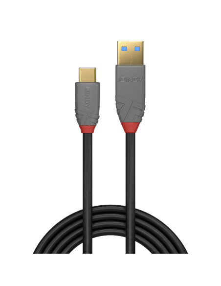 Lindy 36912 cavo USB USB 3.2 Gen 2 (3.1 Gen 2) 1,5 m USB C USB A Nero, Grigio