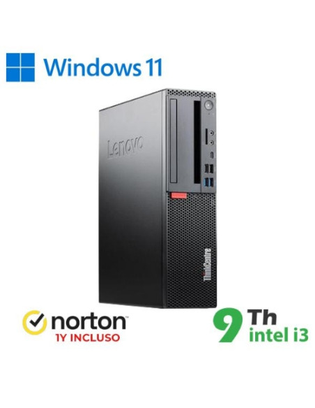 PC LENOVO RINOVO REFURBISHED ThinkCentre M920S RN84422311 SFF i3-9x00 8GB SSD NEW 256GB W11P + NORTON