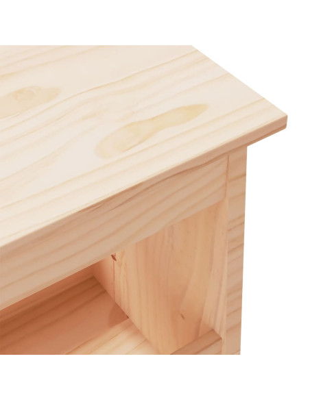 Panca da Ingresso 100x28x45 cm in Legno Massello di Pino