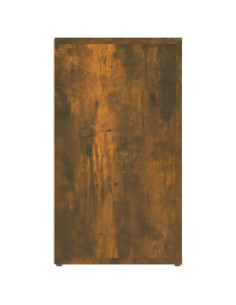 Credenza Rovere Fumo 80x30x54 cm in Legno Multistrato
