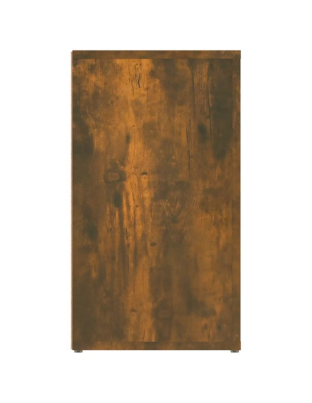 Credenza Rovere Fumo 80x30x54 cm in Legno Multistrato