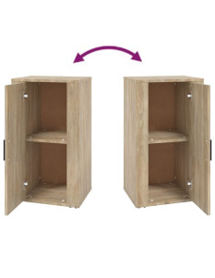 Credenza Rovere Sonoma 40x33x70 cm in Legno Multistrato