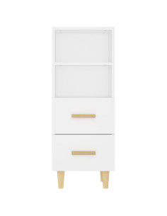 Credenza Bianca 34,5x34x90 cm in Legno Multistrato