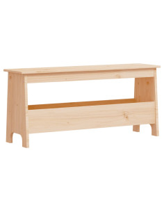 Panca da Ingresso 100x28x45 cm in Legno Massello di Pino 2