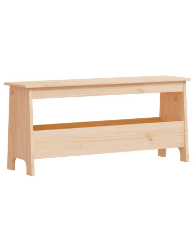 Panca da Ingresso 100x28x45 cm in Legno Massello di Pino