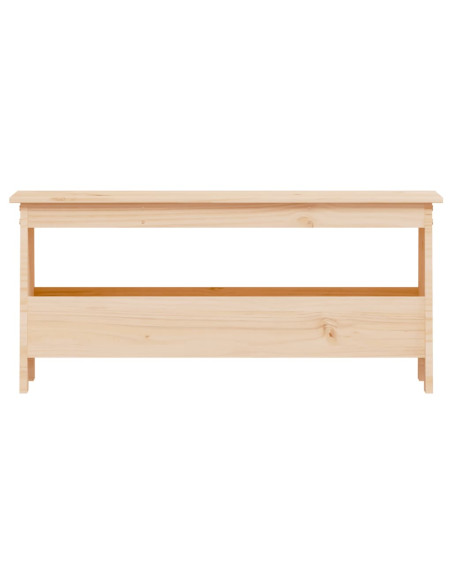 Panca da Ingresso 100x28x45 cm in Legno Massello di Pino