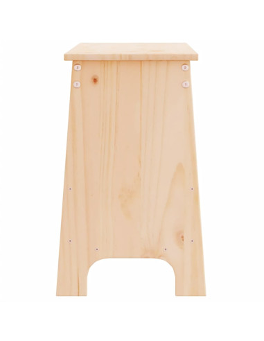 Panca da Ingresso 100x28x45 cm in Legno Massello di Pino