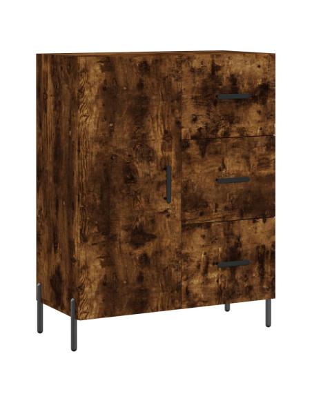 Credenza Rovere Fumo  69,5x34x180 cm in Legno Multistrato