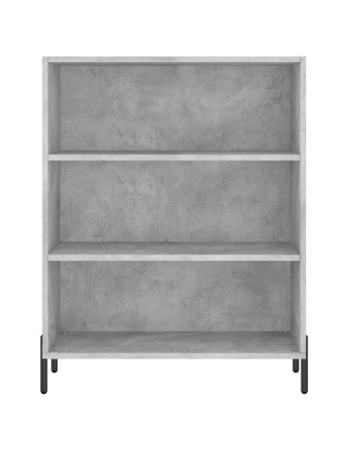 Credenza Grigio Cemento 69,5x34x180 cm in Legno Multistrato