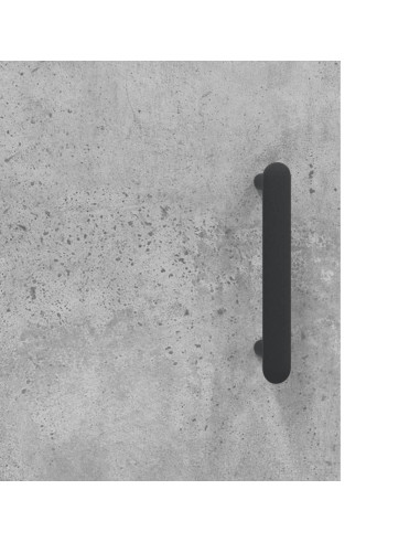 Credenza Grigio Cemento 69,5x34x180 cm in Legno Multistrato