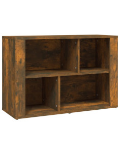 Credenza Rovere Fumo 80x30x54 cm in Legno Multistrato 2