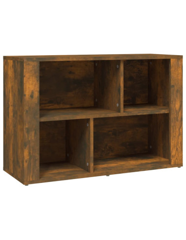 Credenza Rovere Fumo 80x30x54 cm in Legno Multistrato