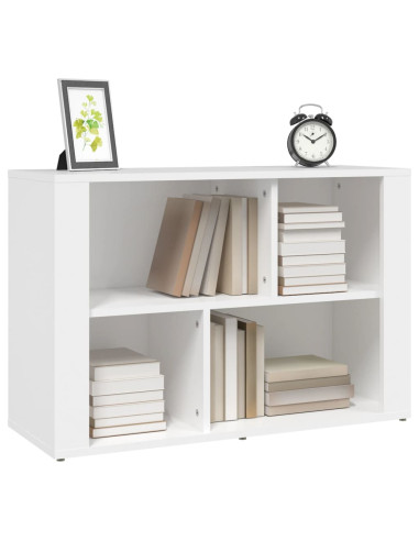 Credenza Bianca 80x30x54 cm in Legno Multistrato