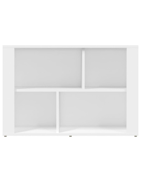 Credenza Bianca 80x30x54 cm in Legno Multistrato