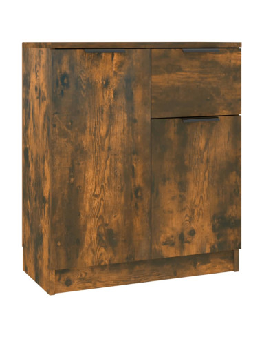 Credenza Rovere Fumo 60x30x70 cm in Legno Multistrato