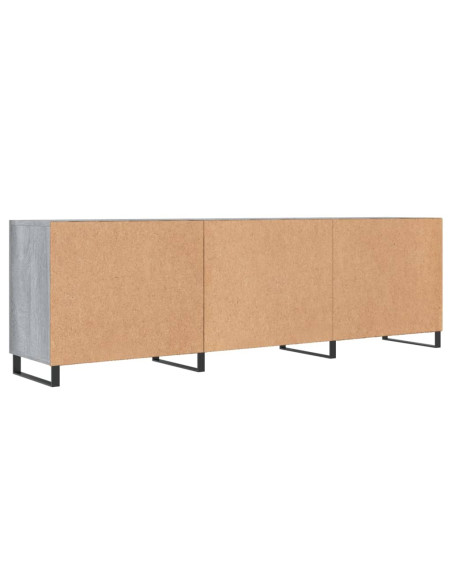 Mobile Porta TV Grigio Sonoma 150x30x50 cm in Legno Multistrato