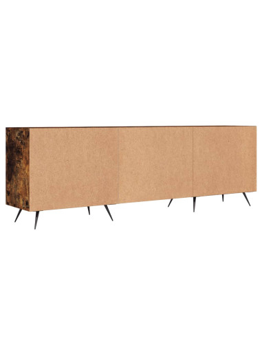 Mobile Porta TV Rovere Fumo 150x30x50 cm in Legno Multistrato