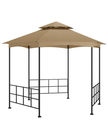 Gazebo con Pareti Laterali 3,1x2,7 m Tortora