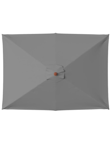 Ombrellone da Esterni con Palo in Legno 150x200 cm Antracite