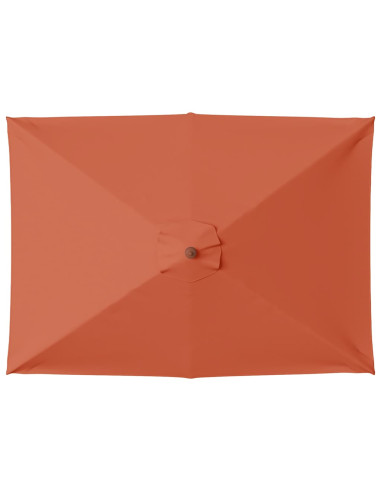 Ombrellone da Esterni con Palo in Legno 150x200 cm Terracotta