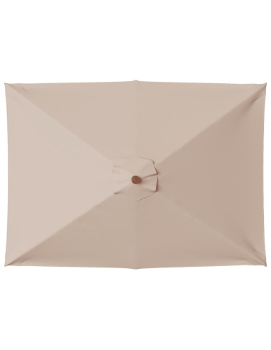 Ombrellone da Esterni con Palo in Legno 150x200 cm Grigio Talpa