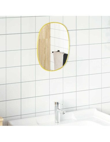 Specchio da Parete Dorato 40x30 cm