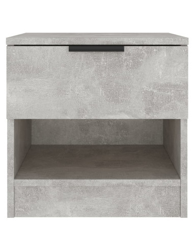 Comodini 2pz Grigio Cemento in Legno Multistrato