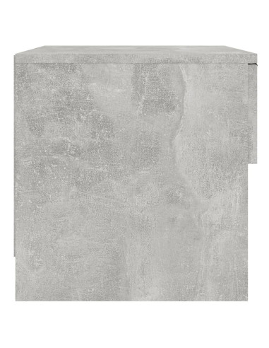 Comodini 2pz Grigio Cemento in Legno Multistrato