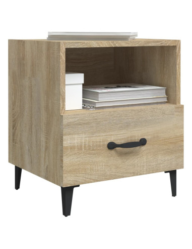 Comodino Rovere Sonoma in Legno Multistrato