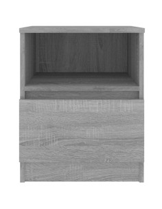 Comodino Grigio Sonoma 40x40x50 cm in Legno Multistrato 2