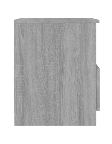 Comodino Grigio Sonoma 40x40x50 cm in Legno Multistrato