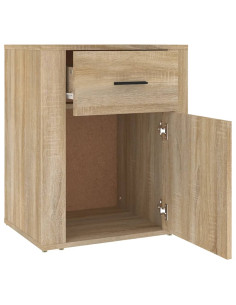 Comodino Rovere Sonoma 50x36x60 cm in Legno Multistrato