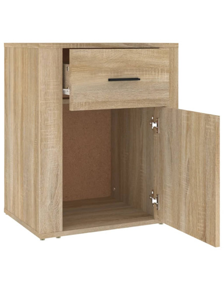 Comodino Rovere Sonoma 50x36x60 cm in Legno Multistrato